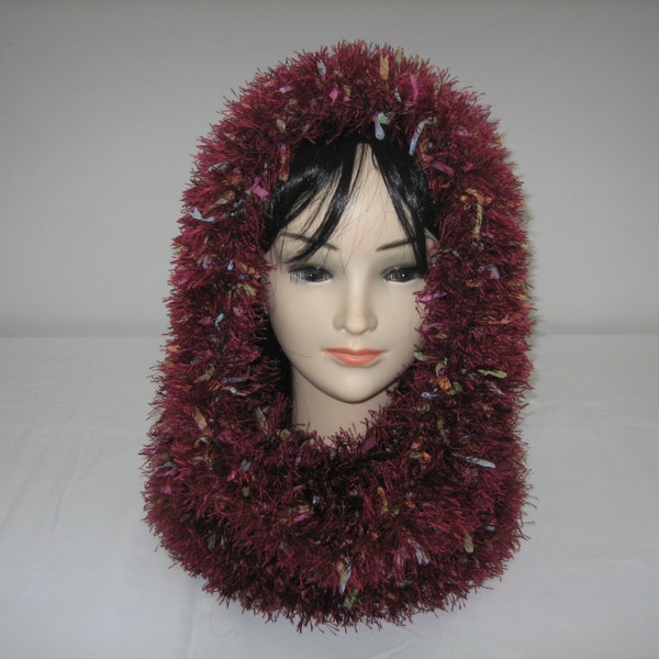 Snood col capuche laine fantaisie