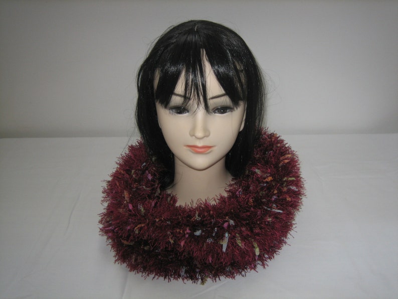 Fancy wool hooded Snood