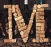 Hanging Wine Cork Letter / Wine Cork Initial / Home Decor / Wine cork monogram / House warming gift / Bar decor / Kitchen decor / Wall decor 