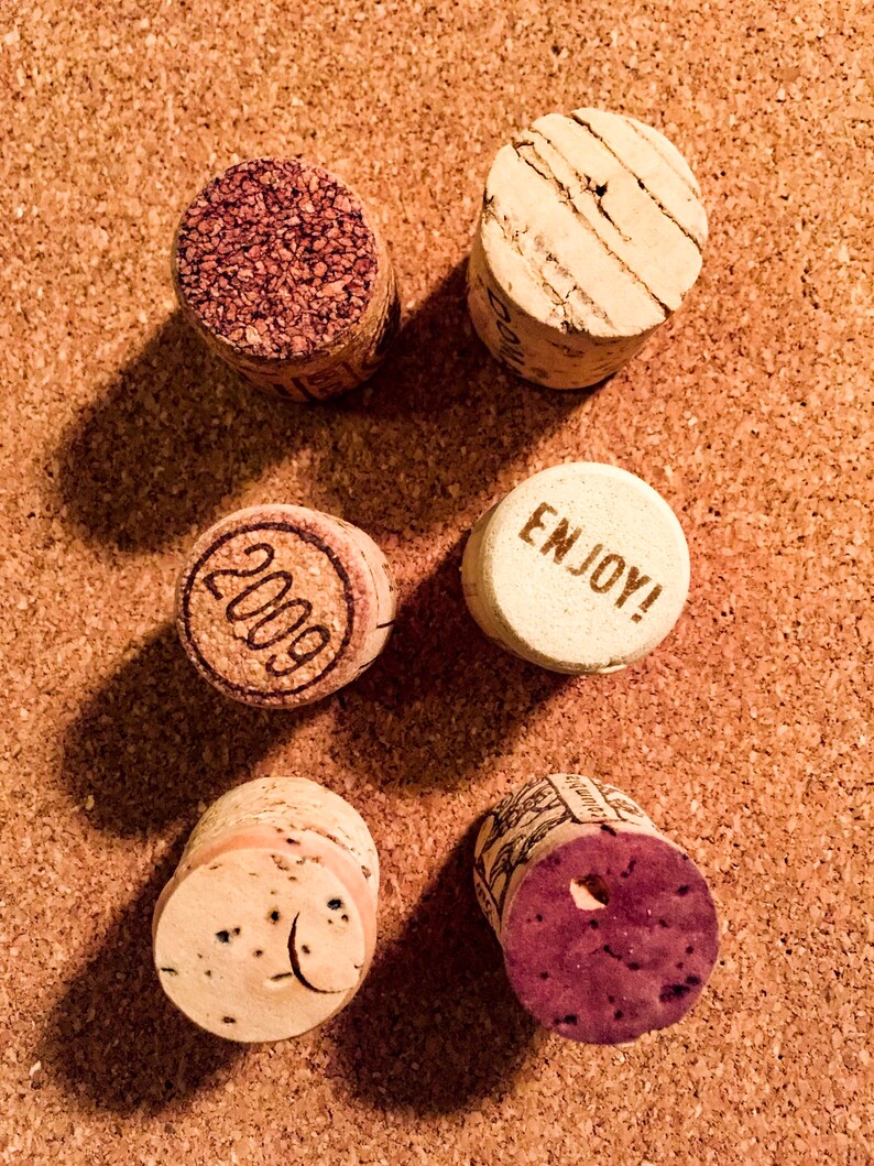Upcycled Wine Cork Push Pins / Gift for Her / Stocking Stuffer / Wine