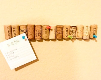 Wine Cork Corkboard / Wine Cork bulletin board  / Wine cork note board  / Office decor / Stocking Stuffer / Hostess Gift / Wine Lover Gift
