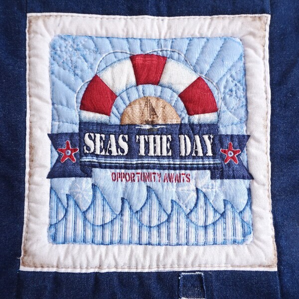 Kissenbezug aus der Serie "Seas the Day" (2),   Marke: Litha-Quilts