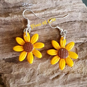 Fancy earrings &quot;sunflower flowers&quot;
