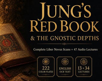 Carl Jung's Red Book Archive | Liber Novus Complete Scans + English OCR + 47 Hoeller Gnostic Lectures | Jungian Esoteric Digital Download