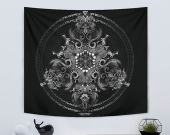 Triton's Compass Tapestry Wall Hanging Backdrop