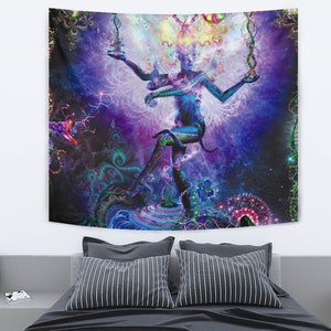 Dancing Shiva Tapestry Wall Hanging Backdrop