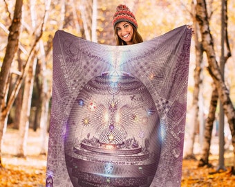 Kosmisk ägg mikrofleecefilt