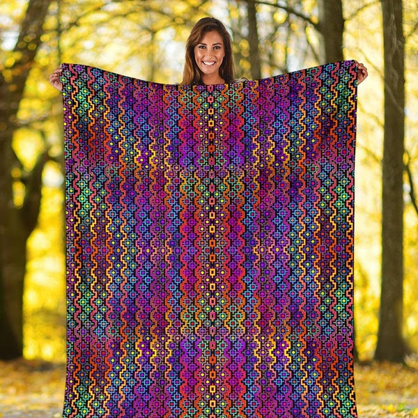 Rainbow Healing Micro Fleece Blanket