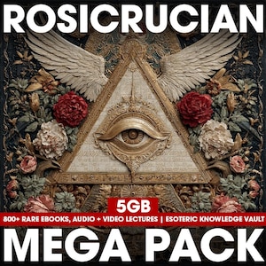 Rosicrucian Mega Pack – 800+ Rare Esoteric Ebooks, Audio & Video Lectures | 5GB Digital Occult Archive