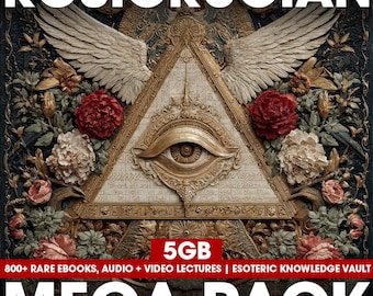 Rosicrucian Mega Pack – 800+ Rare Esoteric Ebooks, Audio & Video Lectures | 5GB Digital Occult Archive
