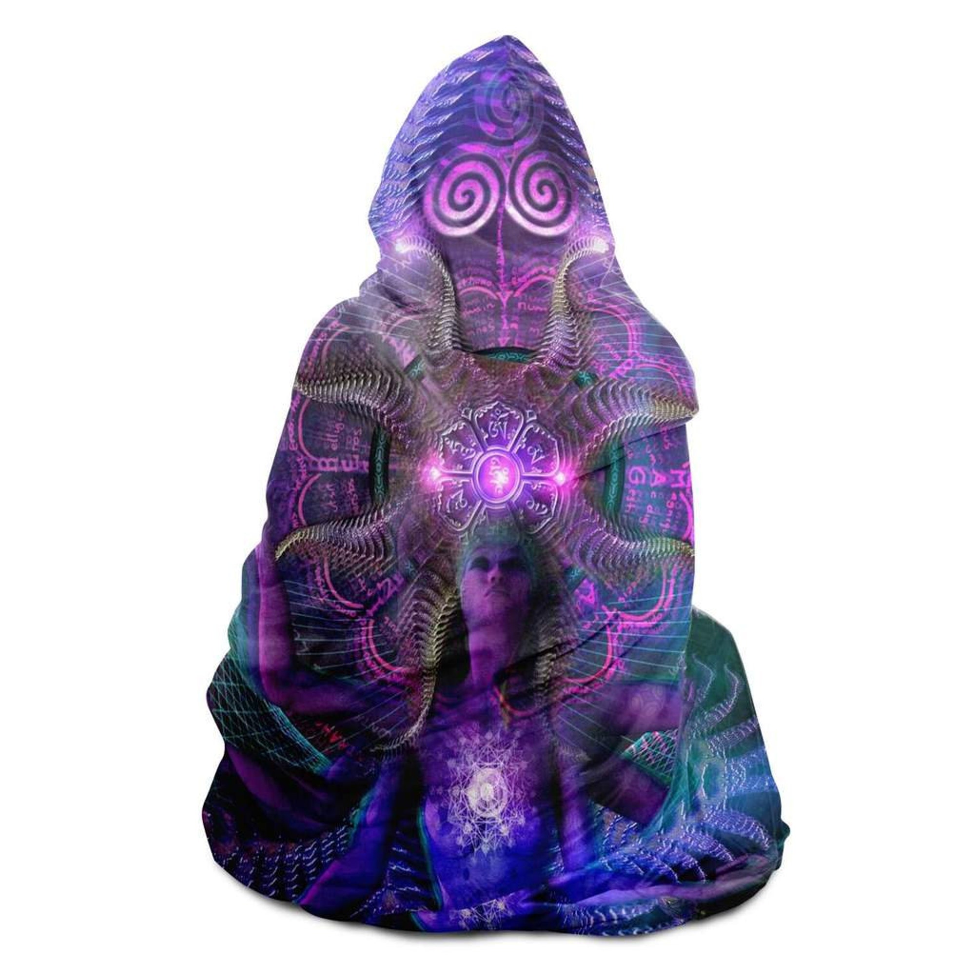 Discover Luminous Presence Hooded Blanket Sherpa