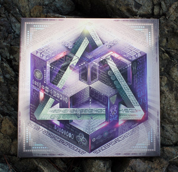 Stretched Canvas Print of "Translinguistic Equation" Limited Edition 10 Prints