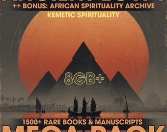 Megapaket med forntida Egypten | 1500+ sällsynta böcker och manuskript | 8 GB digitalt bibliotek + BONUS Afrikansk andlighet + Kemetic-arkiv