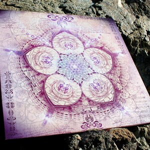 インドラの網 ストレッチキャンバスプリント | 神聖幾何学ウォールアート | 幻想的なキャンバスプリント | サイケデリックなホームデコレーション 画像 15