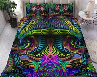 Blacklight Bedding - Etsy UK