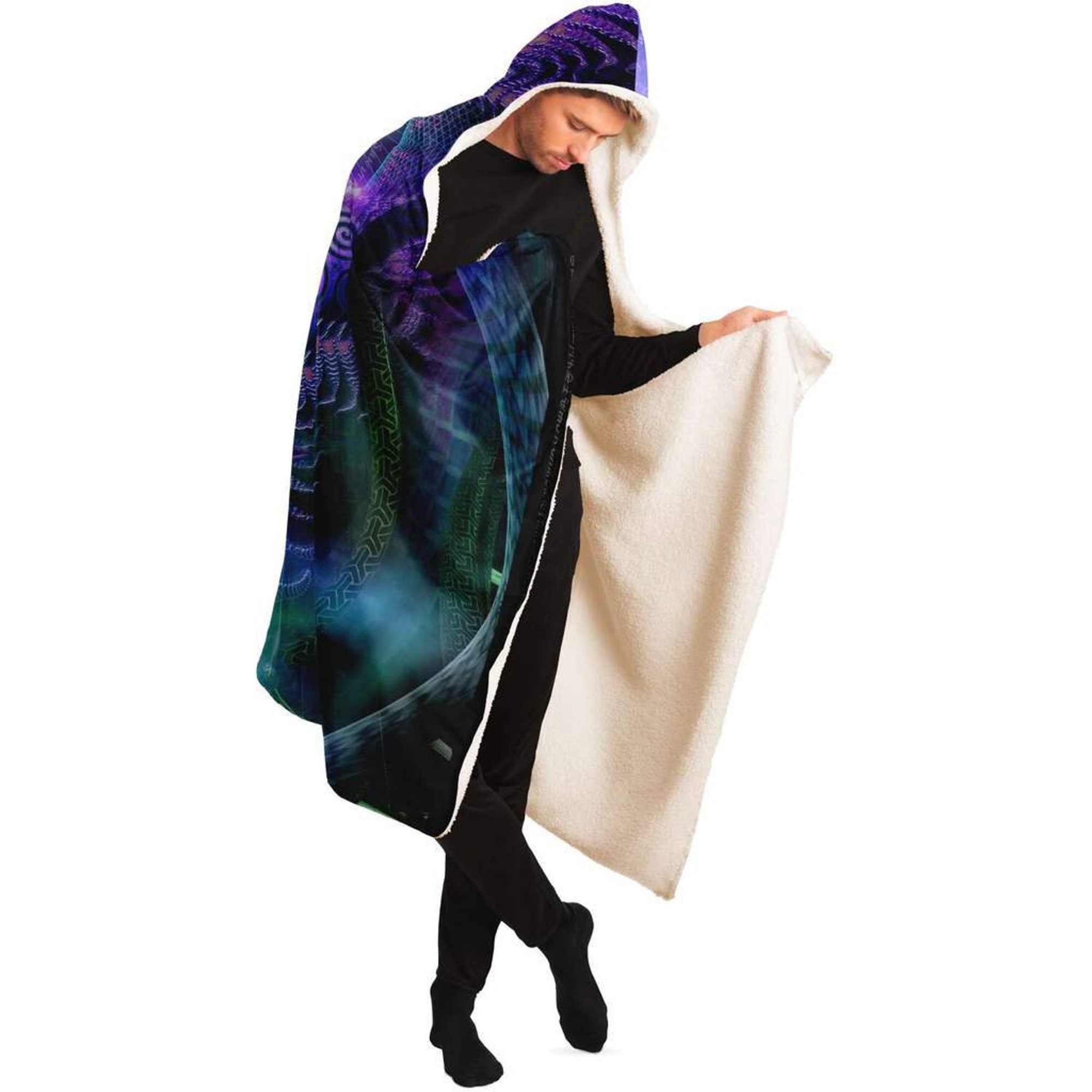 Luminous Presence Hooded Blanket Sherpa
