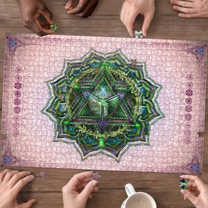 Anahata Chakra Premium Woodcut Jigsaw Puzzle 500 / 1000 Pieces
