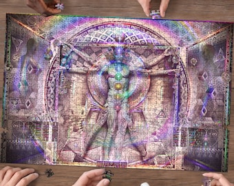 Vitruvian Spirit Premium Woodcut Jigsaw Puzzle 500 / 1000 Pieces