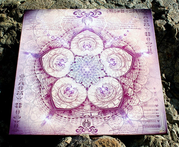 Stretched Canvas Print of "Indra's Net" Limited Edition 10 Prints