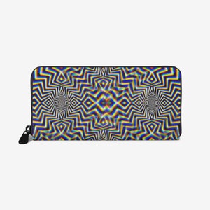 Cartera de cremallera de cuero crocromado Vegan Friendly
