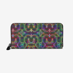 Icaro cuero cremallera cartera vegana amigable