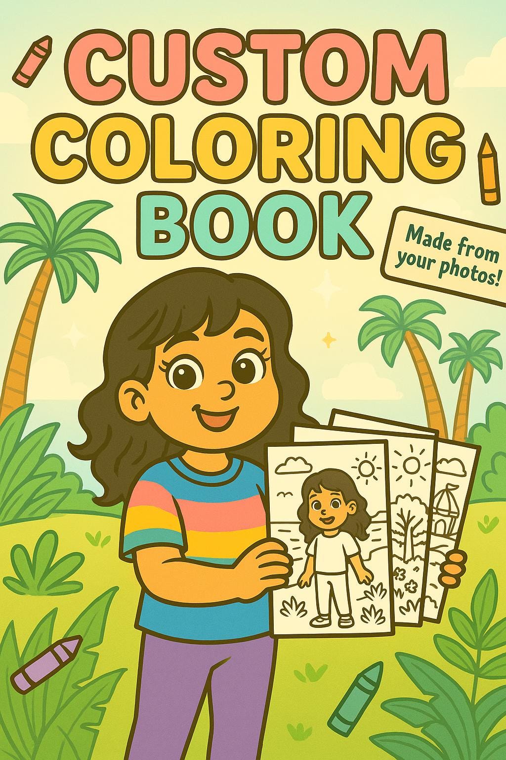 Generate Artistic Delights from Custom Coloring Book Pages