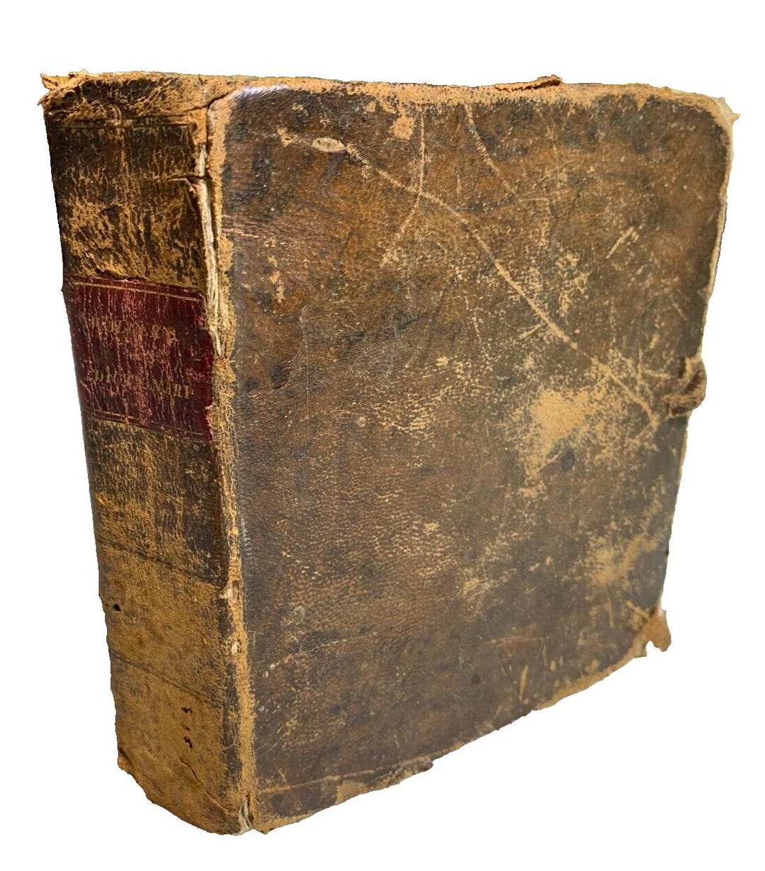 Antique 1815 Victorian Leather Book Walker's Dictionary a Critical ...