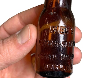 Antike Wier's Lemon-Seltzer Zitronenseltzer Gramm chemische Washington DC Flasche