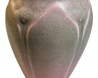 Rookwood pottery vase 1928 pink vellum matte glaze 2090 art deco 4" cincinnati