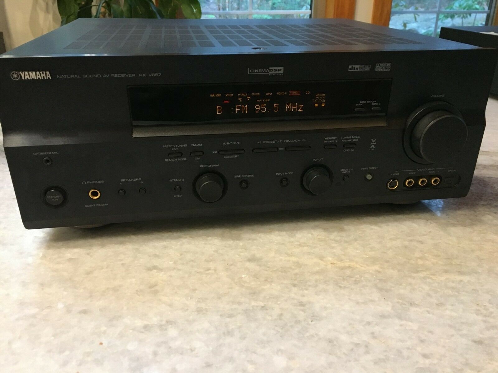 Yamaha rxv657 natural sound a/v 5.1 95wpc stereo receiver Etsy
