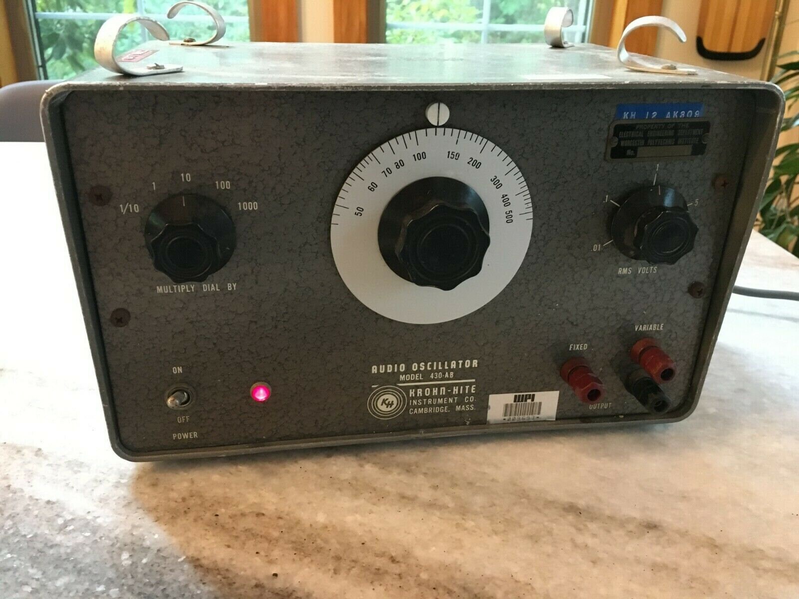 Vintage Krohn-hite KH 430-AB Vacuum Tube Audio Oscillator