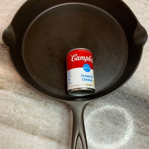Extra large/giant 13&quot; antique cast iron skillet/pan favorite piqua ware - ohio!