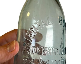 Antique oriental bottling philadelphia pennsylvania blob top blobtop soda bottle