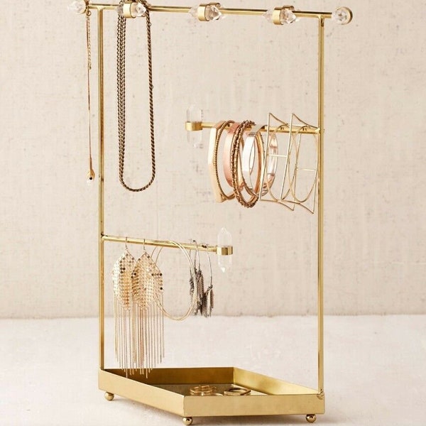 Discontinued urban outfitters crystal jewelry/ring/necklace organizer rack/stand