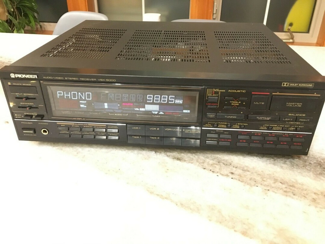 Vintage 1986 Pioneer Vsx5000 Stereo Receiver/amplifier 100wpc Etsy
