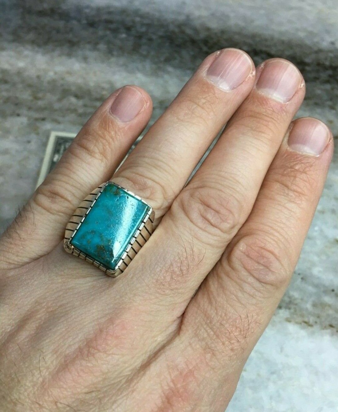 Navajo Ray Jack カラーストーン リング 21号 Navajo Ray Jack カラーストーン リング 21号 メンズ