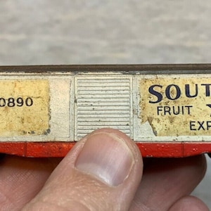 Antique southern fruit growers/union pacific overland cast toy train tootsietoy!