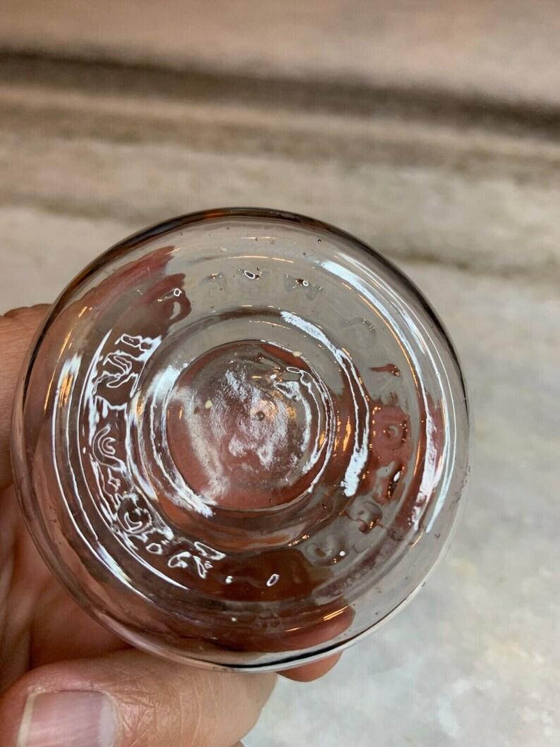 Antique Glass Ink Well Inkwell Jar Made in the Usa Clear Etsy