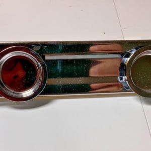 Vintage antique metal chrome chromed paper towel holder art deco mid century
