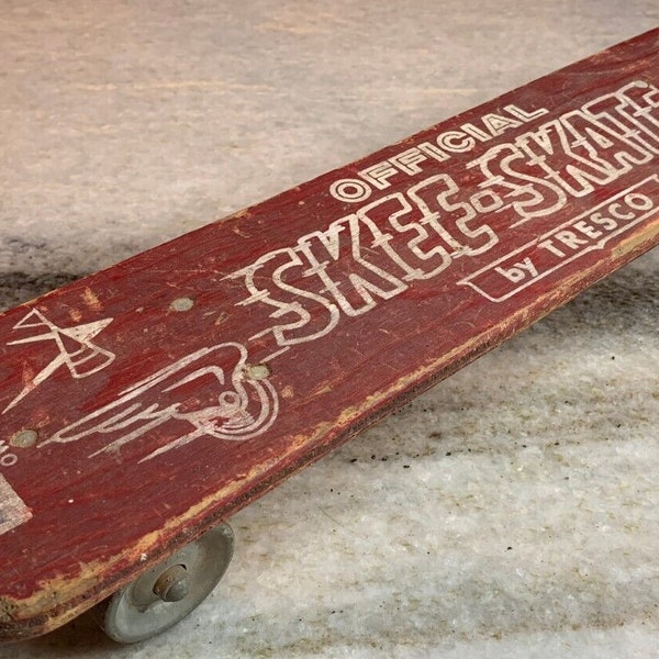 Vintage houten skateboard / surfer / metalen wielen skee skate culver stad Californië!