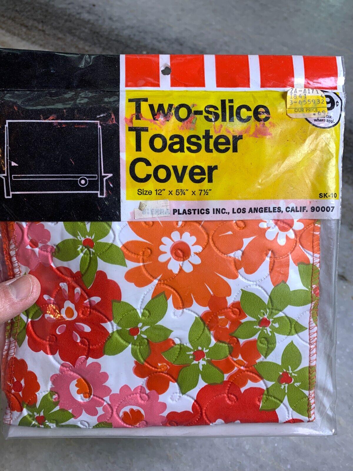 Vintage 1970s 70s 1960s 60s Psychedelic Floral Flowers Toaster