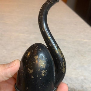 Rare: small antique metal hearing aid horn/trumpet/london dome !