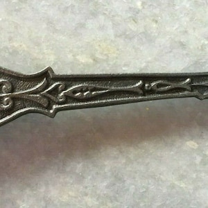 Ornato / finemente fuso, antico, epoca vittoriana, ghisa, braccio appendiabiti / staffa !! 8&quot;