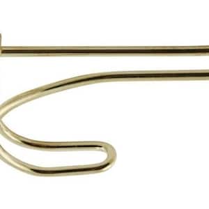 Packung mit 2 nationalen Hardware Messing (gold) Stahldraht Mantel / Huthaken Aufhänger