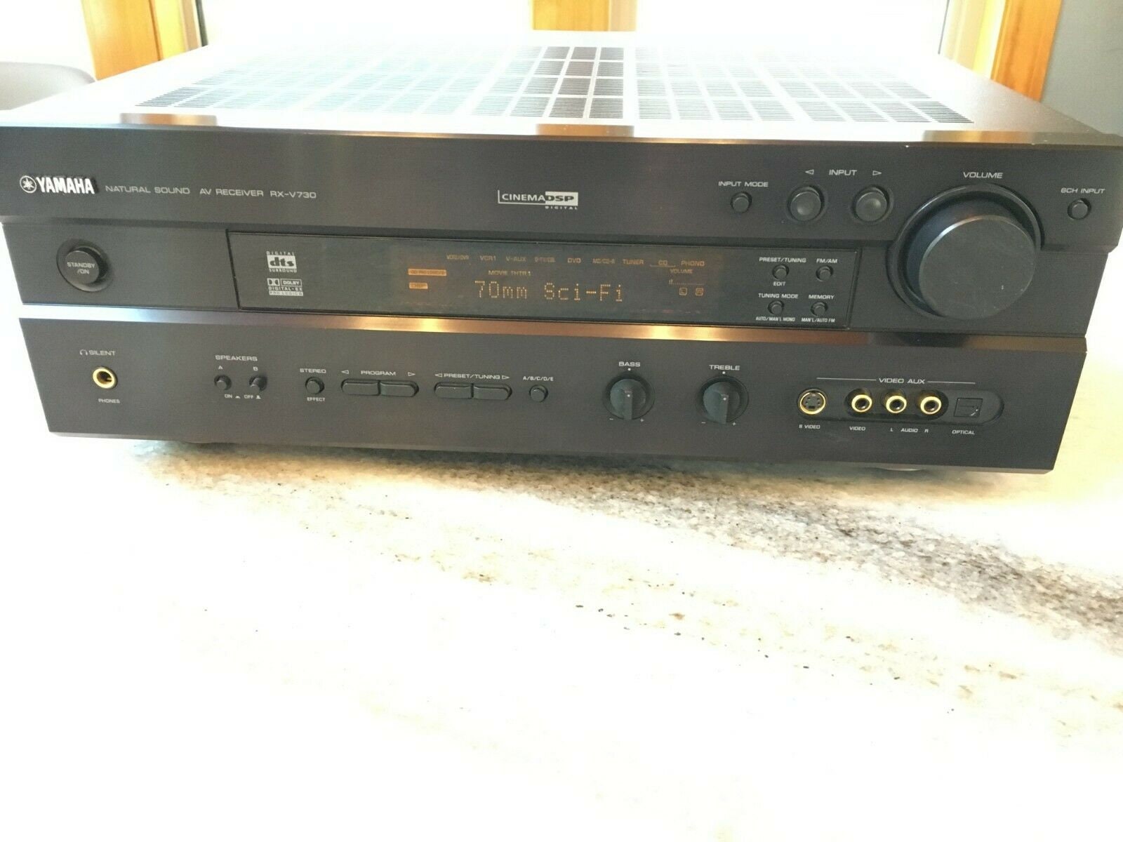 Yamaha rxv730 natural sound av 6.1 receiver dolby digital Etsy