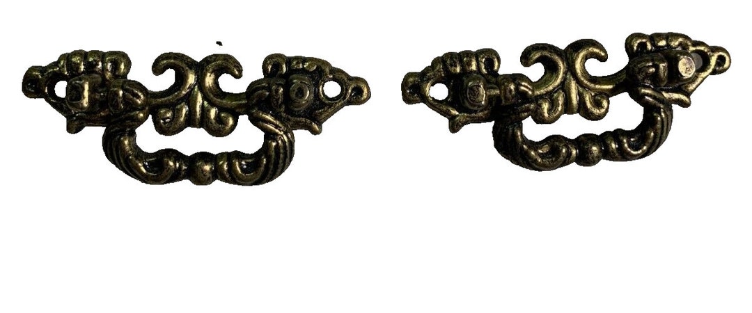 Vintage Small Mini Tiny Metal Handle Handles Screws Trinket Jewelery ...
