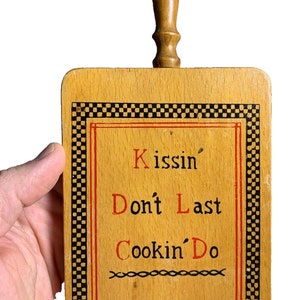 &quot;Vintage antike &quot;&quot;kissin&#39; dont last kochen&quot;&quot; Cajun Schild Plakette küssen kochen.&quot;