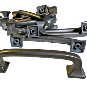 11 tiradores modernos para cajones de armario, color gris plomo mate, 3 pulgadas.