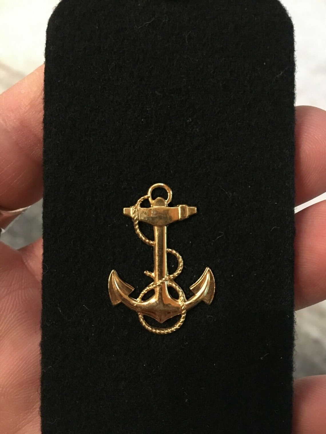 Vintage Navy Shoulder Board w/Gold Navy Anchor Metal Bar and Etsy