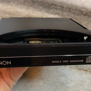 Vintage 1980s denon dcm-555 single cd/disc tray/cartridge oem/original